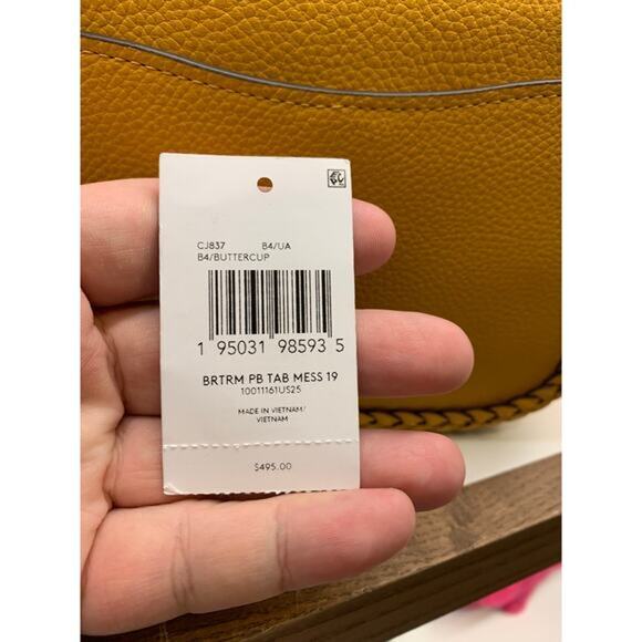 Coach Tabby Leather Messenger 19 With Braid CJ837 - Picture 7 of 7